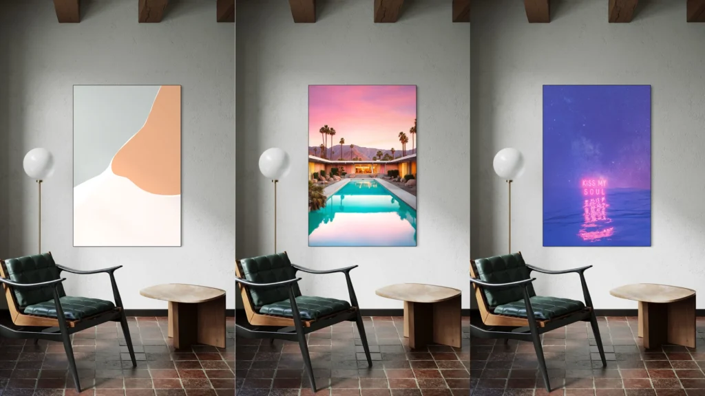 How to Choose Wall Art When You Have No Idea What You’re Doing Artworks in the same room 1